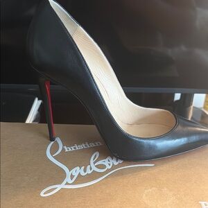 Christian Louboutin Black and Red Stiletto Heels
